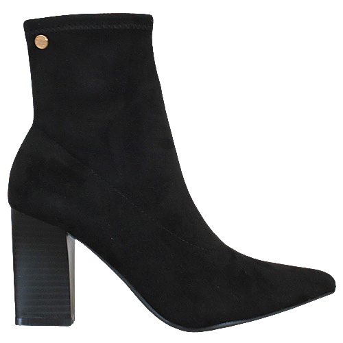XTI Block Heeled Ankle Boots - 142026 - Black