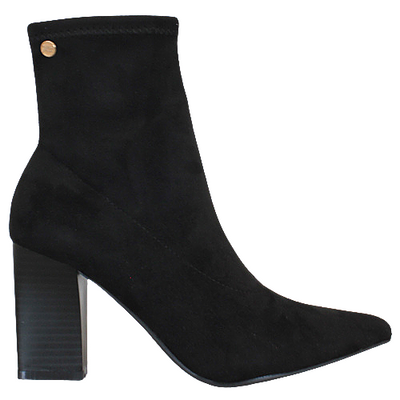 XTI  Block Heeled  Ankle Boots - 142026 - Black