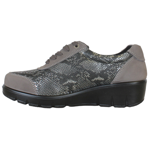 G Comfort Ladies Wide Fit Shoes - 799-2 - Grey