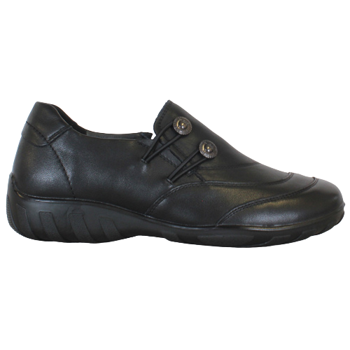 G Comfort Ladies Wide Fit Shoes - P-9813 - Black