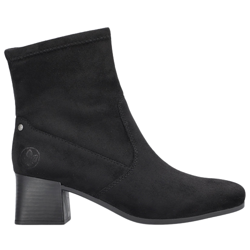 Rieker Ladies Suede Ankle Boots - 70971 - Black