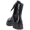 Rieker Ladies Laced Biker Boots - Z9122 - Black