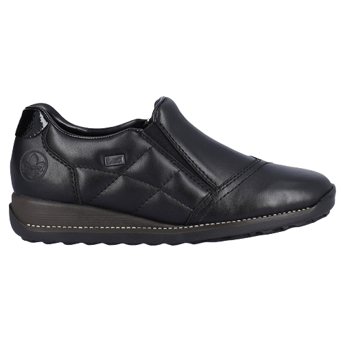 Rieker Wide Fit Shoes - 44277-00 - Black