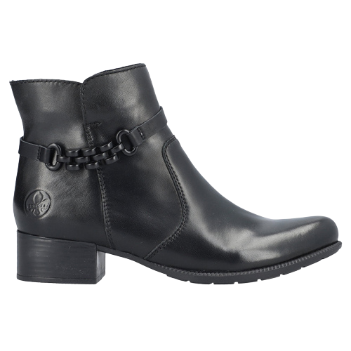 Rieker Ladies Ankle Boots - 78676-25 - Black