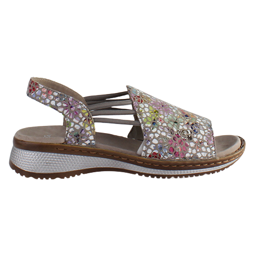 Ara Ladies Wide Fit Sandals - 29005 - Taupe Multi