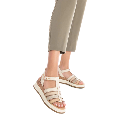 Carmela Ladies Wedge Sandals -  161607 - Beige