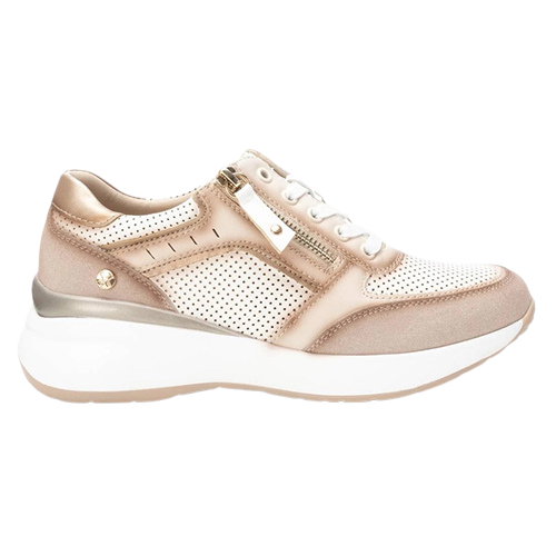 XTI Ladies Wedge Trainers - 142578 - Beige