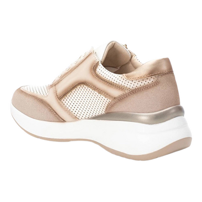 XTI Ladies Wedge Trainers - 142578 - Beige