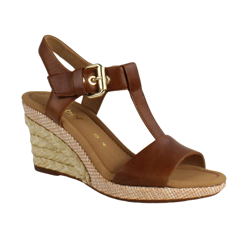 Gabor tan wedge sandals on sale