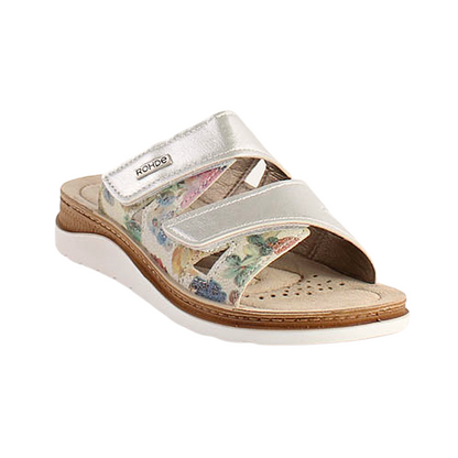 Rohde Ladies Mules - 1302 - Off White/Floral