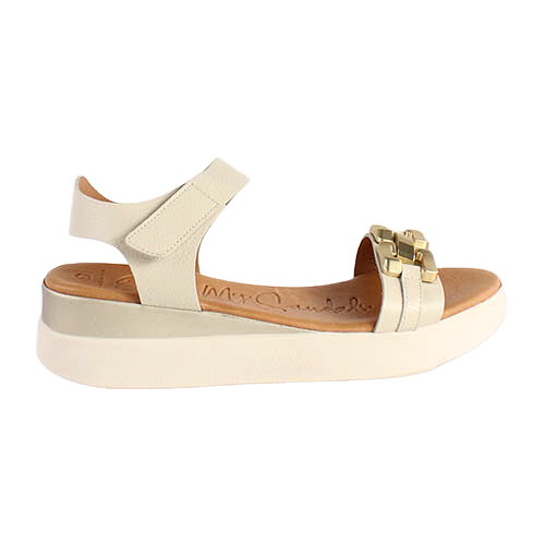 Oh My Sandals Ladies Platform Sandals - 5419 - Beige