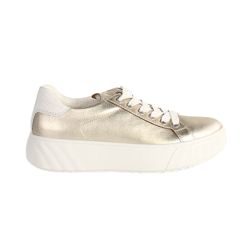 Ara Ladies  Platform Trainers - 46523-13 - Gold