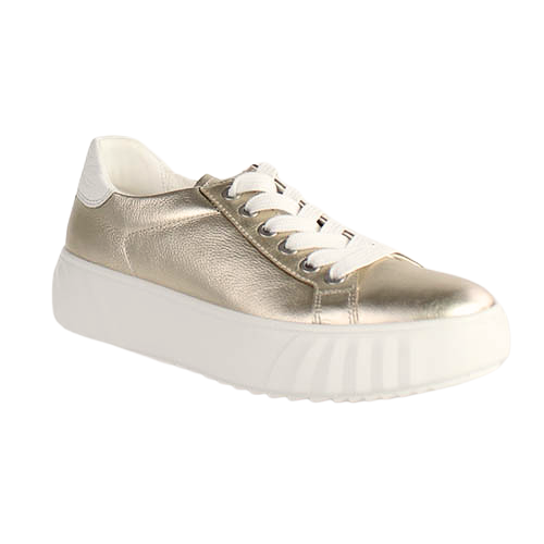 Ara Ladies  Platform Trainers - 46523-13 - Gold