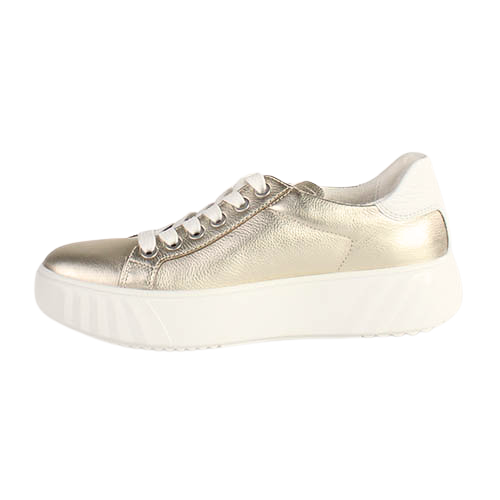 Ara Ladies  Platform Trainers - 46523-13 - Gold