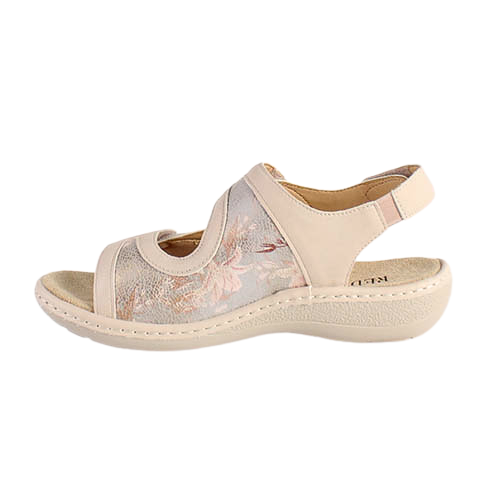 Redz Ladies Velcro Sandals - BS2030-011 - Beige Multi