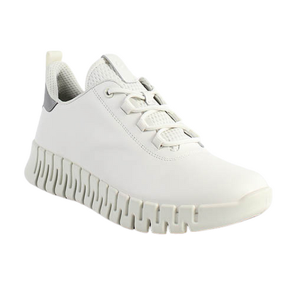 Ecco Ladies Trainers - 218203 - White/Grey