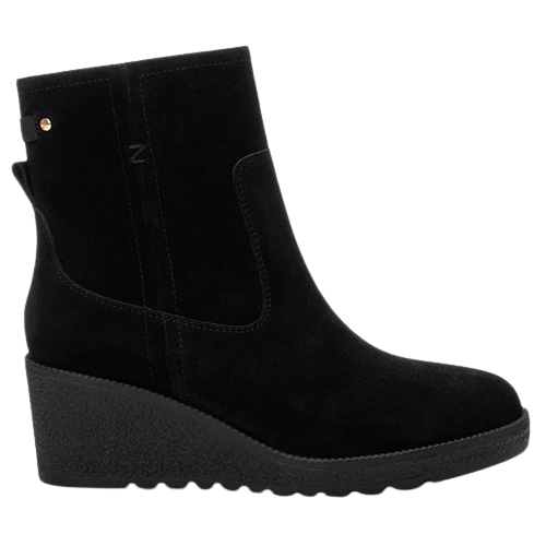 Carmela Wedge Ankle Boots - 161920 - Black