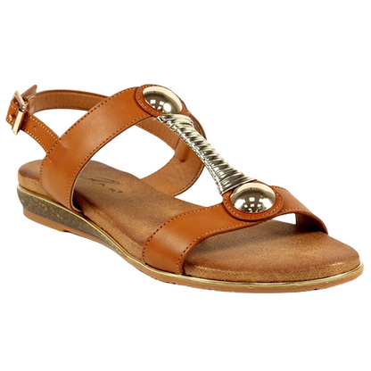 Lunar Ladies Flat Sandals - Renoir - Tan