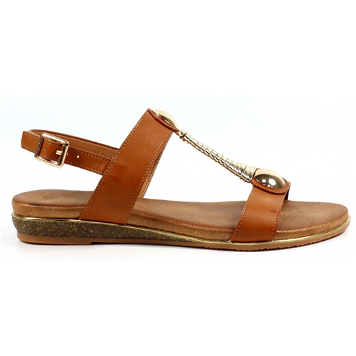 Lunar Ladies Flat Sandals - Renoir - Tan