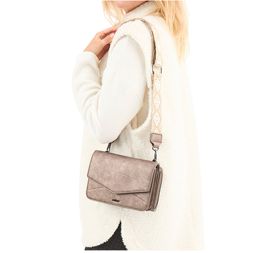 Rieker Crossbody Bag - H1125 - Metallic/Platinum