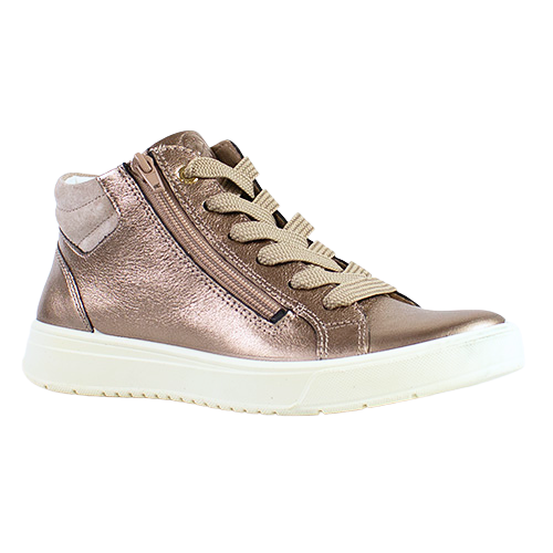 Ara Ladies High Top Trainers  - 50018-16 - Pewter