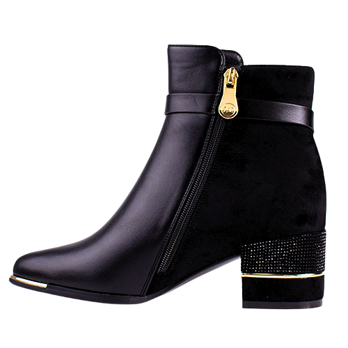 Zanni Ladies Ankle Boots - Jayapura - Black