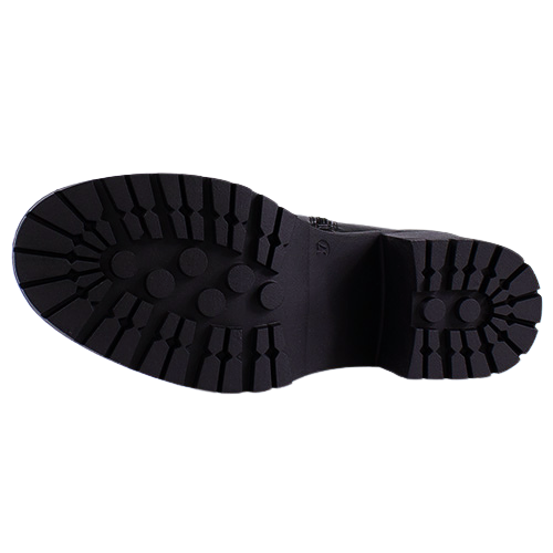 Patrizio Como Ladies Block Heeled Ankle Boots - Loreto - Black