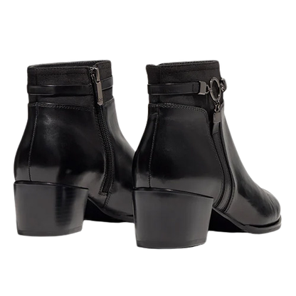 Regarde Le Ciel Block Heeled Ankle Boots - Jolene-29 - Black