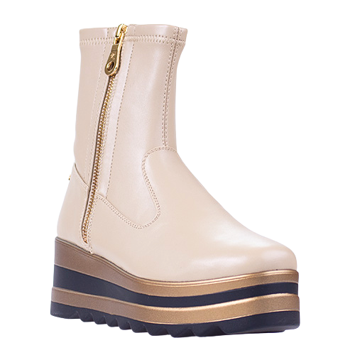 Kate Appleby Wedge Boots - Croston - Nude