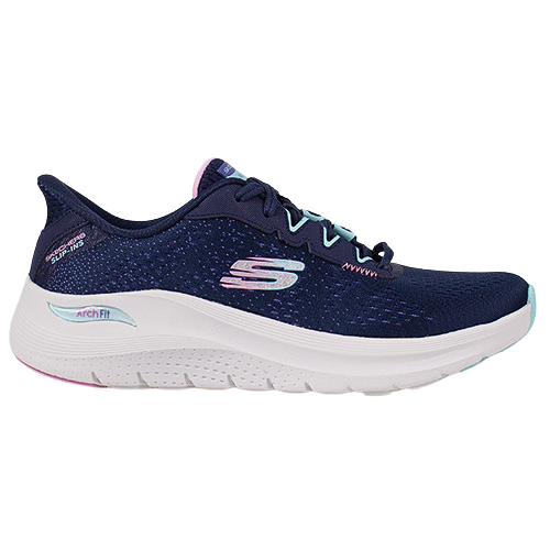 Skechers Ladies Slip Ins Trainers  -150333 - Navy