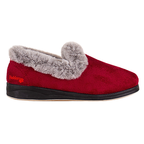 Padders Ladies Slippers - Repose - Red