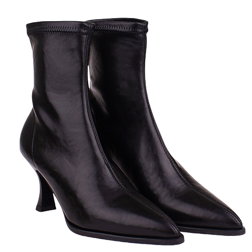 Miss Elastic Ladies Ankle Boots - 78039 - Black