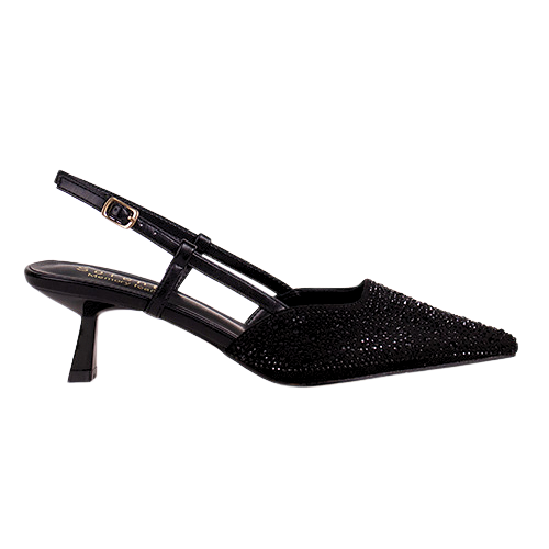 Sorento Slingback Heels - San Remo - Black