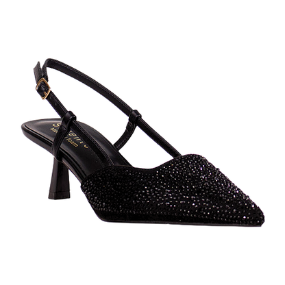 Sorento Slingback Heels - San Remo - Black
