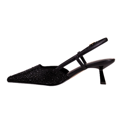 Sorento Slingback Heels - San Remo - Black