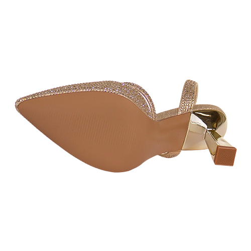 Sorento Ladies Slingback Heels - Darver - Gold