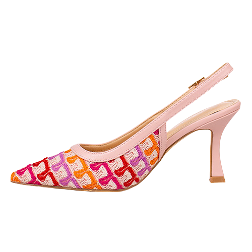 Sorento Ladies Slingback Heels - Blissful Heels - Pink Multi