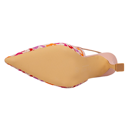 Sorento Ladies Slingback Heels - Blissful Heels - Pink Multi
