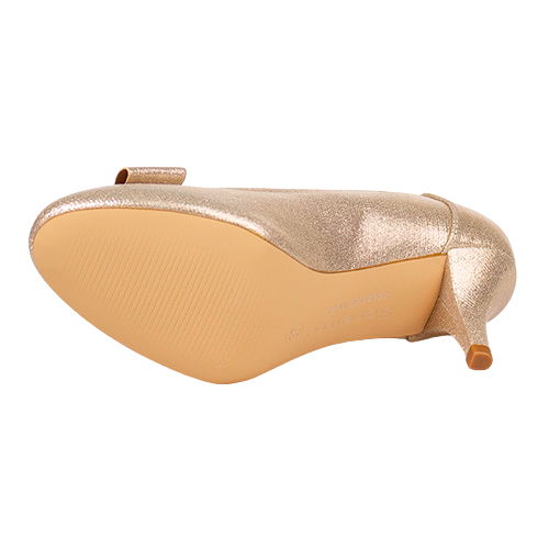 Sorento Ladies Court Heels - La Mesita - Gold