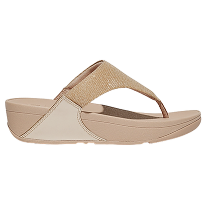 Fitflop Shimmer Glitz Toe Post - Lulu - Gold/Beige