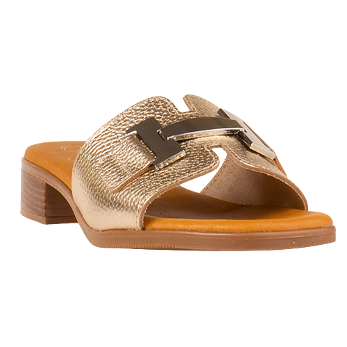 Oh! My Sandals  Flat Sandals- 5890 - Gold
