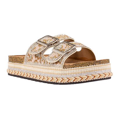 Cortina Ladies Platform Sandals -  B0039570 - Beige