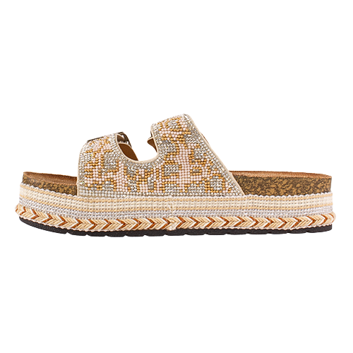 Cortina Ladies Platform Sandals -  B0039570 - Beige