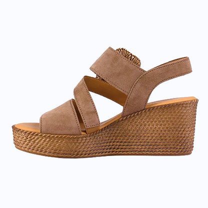 Gabor Ladies Wedge Sandals - 84.771.14 - Tan