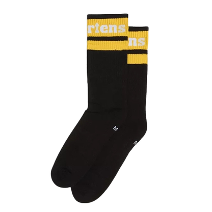 Dr. Martens - Athletic Logo Socks -Black/White/Yellow