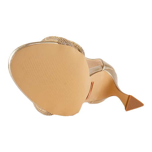 Una Healy Dressy Heeled Sandals  - Centrefold - Gold