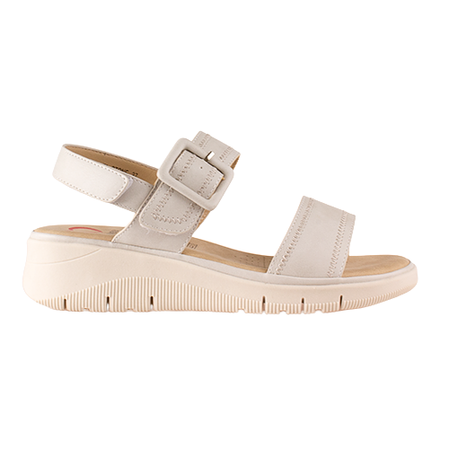 Heavenly Feet Ladies Wedge Sandals - Rita - Stone