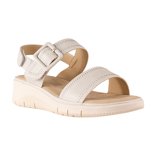Heavenly Feet Ladies Wedge Sandals - Rita - Stone
