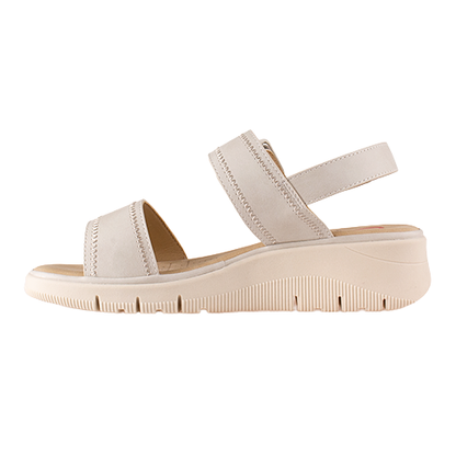 Heavenly Feet Ladies Wedge Sandals - Rita - Stone