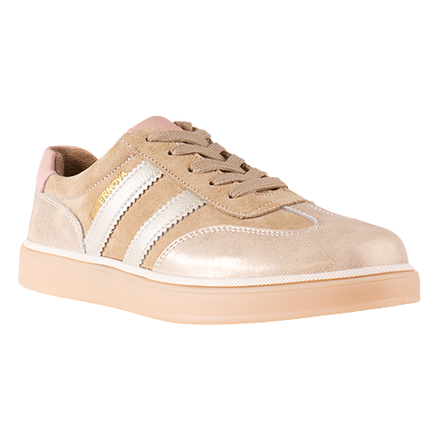 Drilleys Trainers - Seventy Five - Beige/Gold